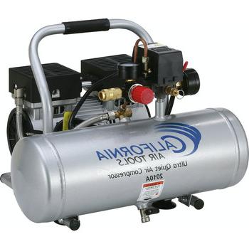 空气压缩机|加州空气工具2010A 1 HP 2加仑超安静和无油铝罐手提空气压缩机